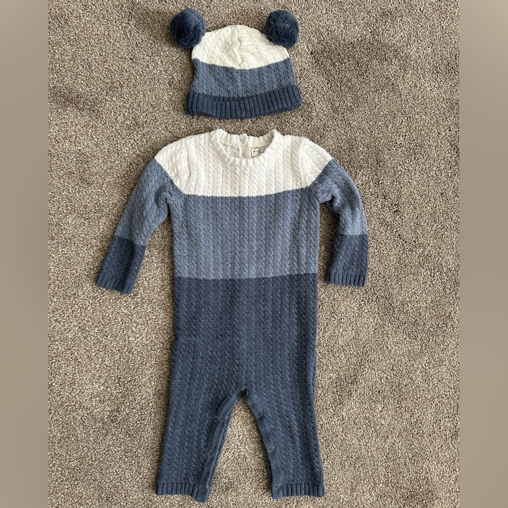 ❄️ Sweater One Piece with matching hat